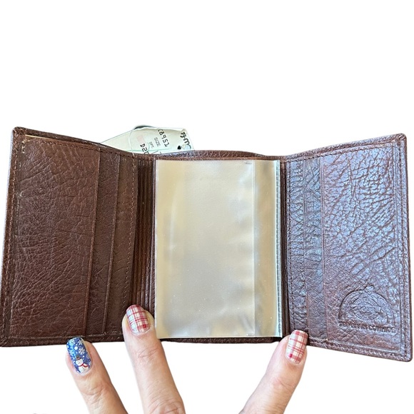 Dopp Trifold Wallet Brown Top Grade Cowhide - Picture 3 of 6